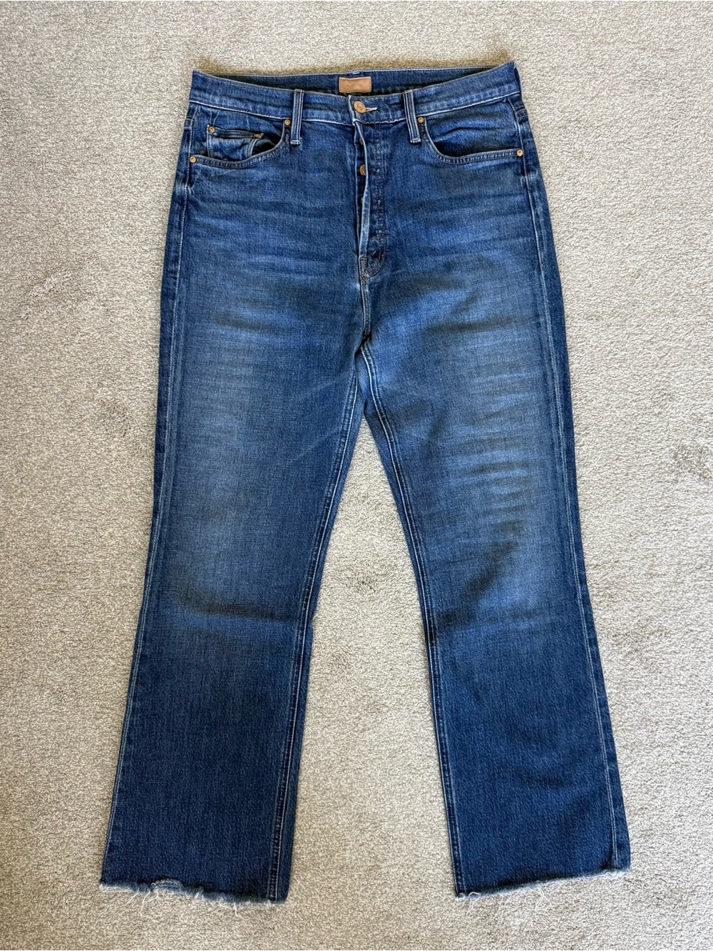 Mother Tripper Ankle Fray - Size 30